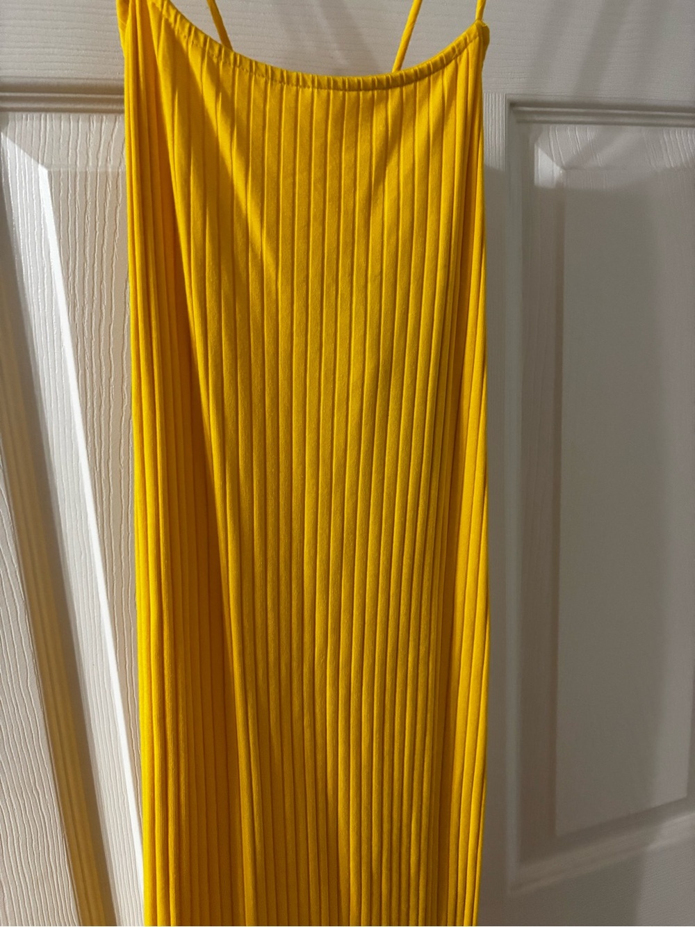 Fashion Nova Bright Yellow Pleated Maxi Skirt